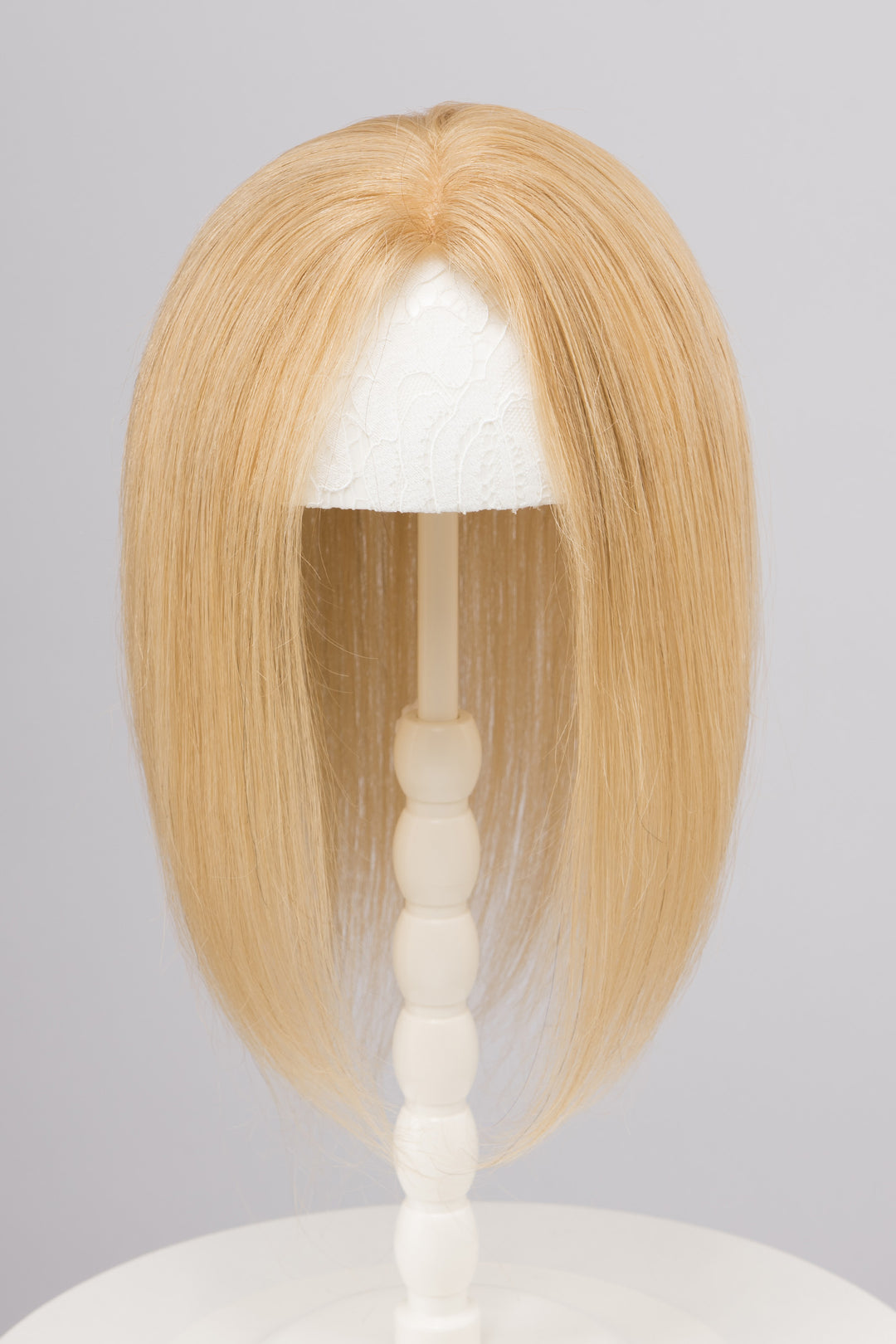 Natural Honey Blonde European Human Hair Topper 10 Inches