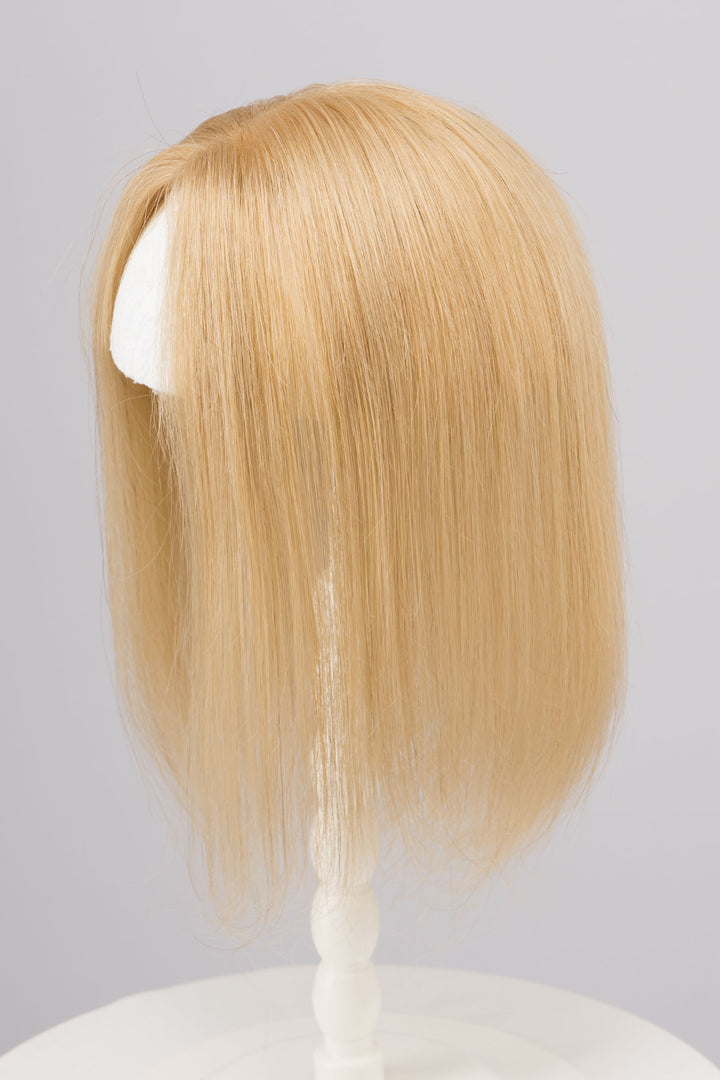 Natural Honey Blonde European Human Hair Topper 10 Inches