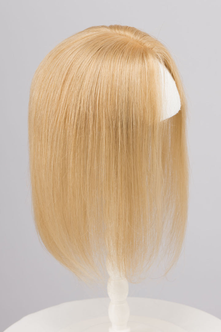 Natural Honey Blonde European Human Hair Topper 10 Inches