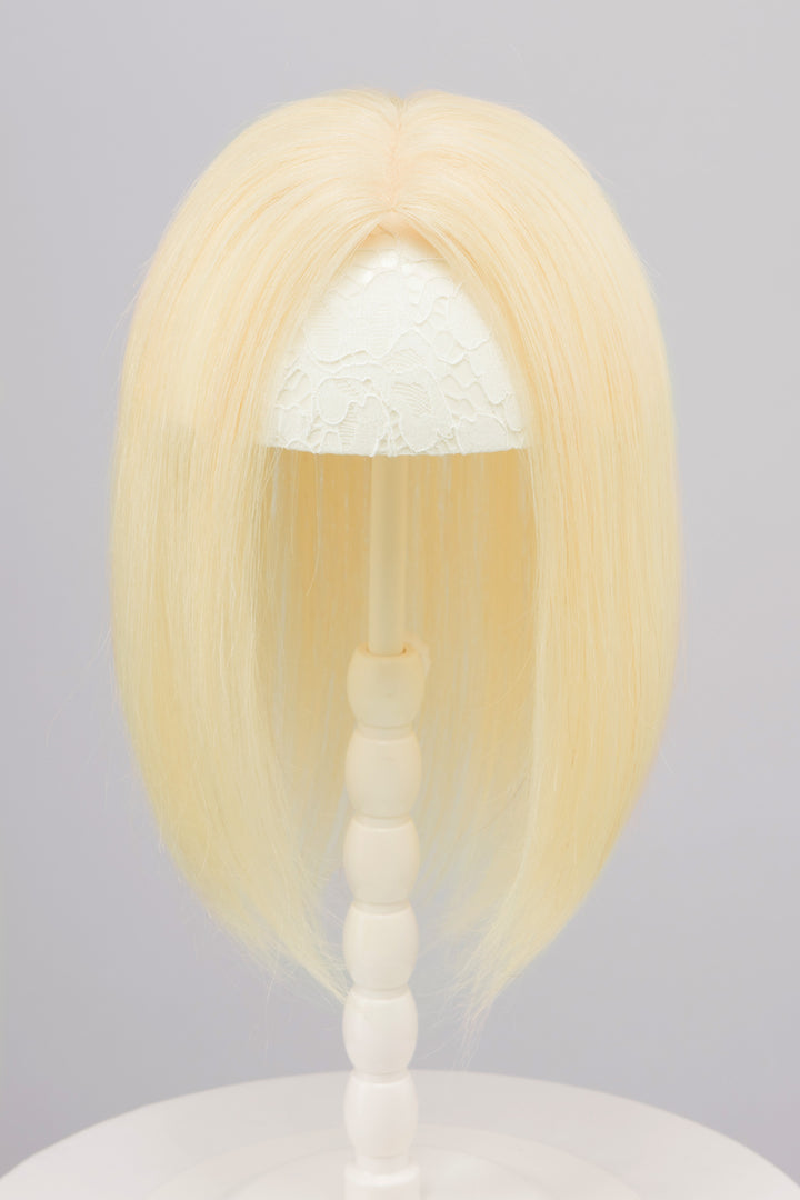 Natural Plantium Blonde European Human Hair Topper 10 Inches