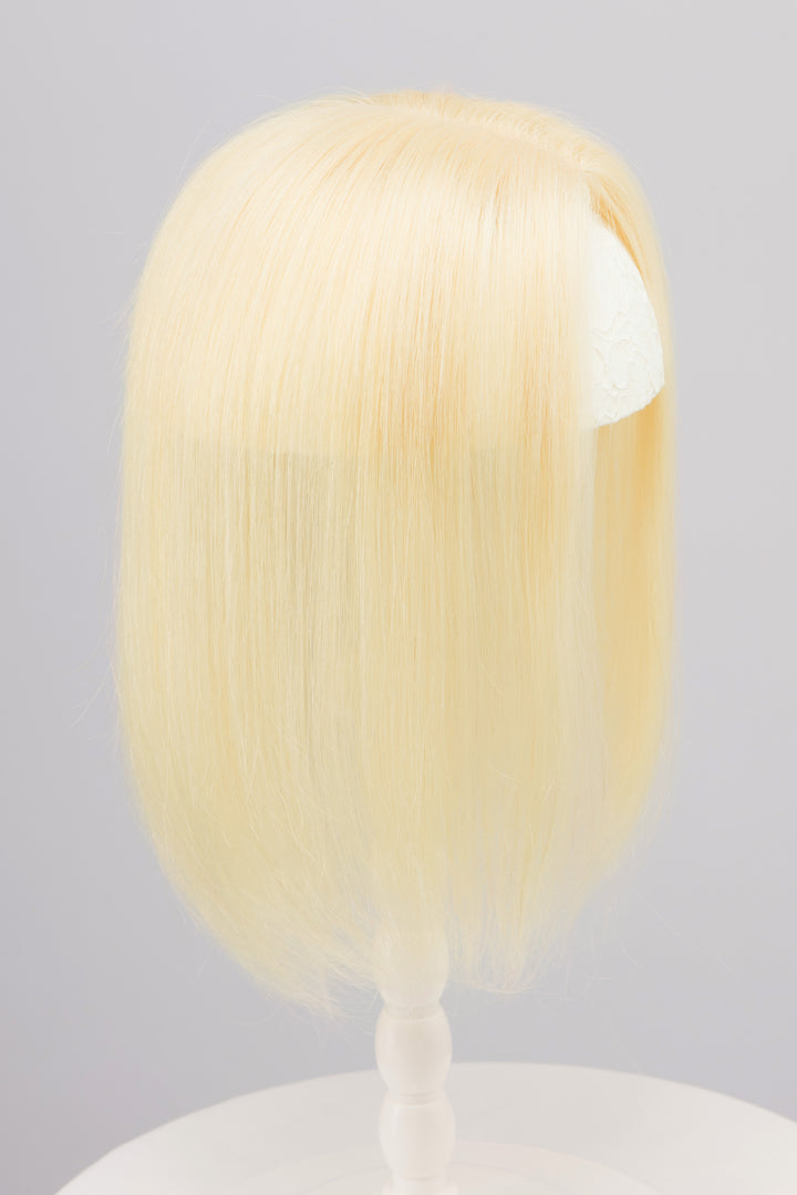 Natural Plantium Blonde European Human Hair Topper 10 Inches